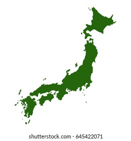 vector illustration of Japan map