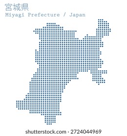 Vektorgrafik: Japan, MIYAGI-Präfektur