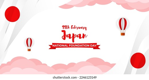 Vector illustration of Japan national foundation day