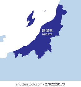 Vector Illustration : Japan, NIIGATA Prefecture Overall Map