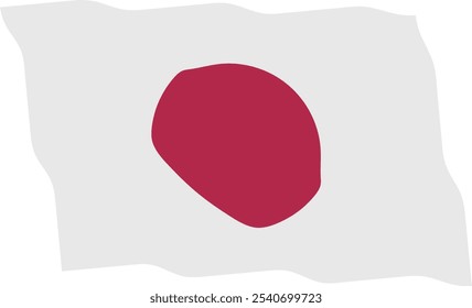 ilustração vetorial da bandeira japonesa