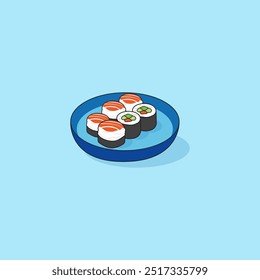Vector illustration of Japanese food 