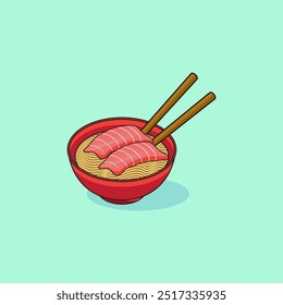 Vector illustration of Japanese food