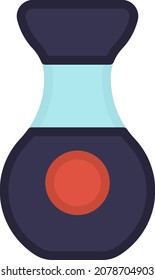 Vector illustration of Japanese food - soy sauce