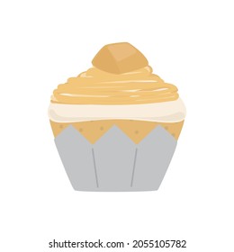 Vector illustration of Japanese Mont Blanc cake.