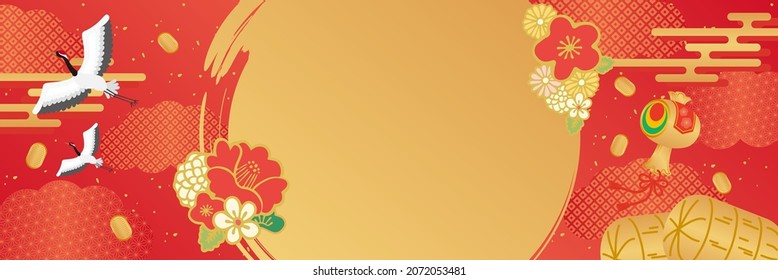 Ilustración vectorial de la plantilla de fondo de patrón japonés