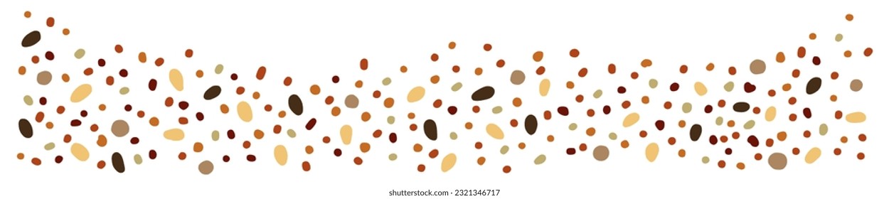 Vector illustration of Japanese spices, Shichimi. Banner.