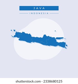 Vector illustration vector of Java map Indonesia