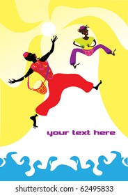 Vector illustration of a Jazz musicians