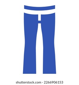 Vector illustration of the jeans cartoon