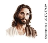 Vector Illustration of Jesus Christ.