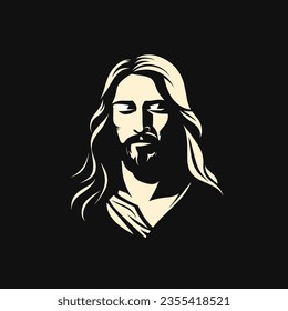 Vector illustration of Jesus Christ, Son of God, suitable for logo, sign, sticker and other print on demand