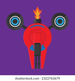 vector illustration of a jet complete with guns.
