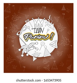 vector illustration for Jewish festival Purim