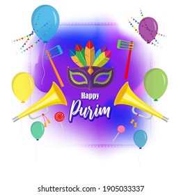 vector illustration for Jewish festival Purim