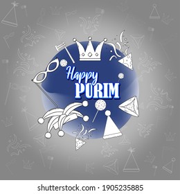 vector illustration for Jewish festival Purim