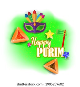 vector illustration for Jewish festival Purim