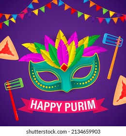 vector illustration for Jewish festival Purim