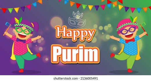 vector illustration for Jewish festival Purim