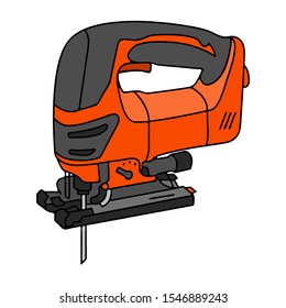 Vector illustration of jigsaw on white background
