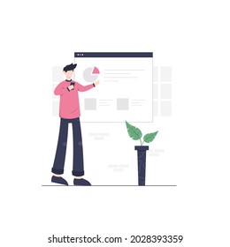 Vector illustration of job information suitable for your design, website and work content