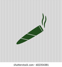 Vector illustration of Joint (cigarette) icon
