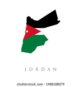 Vector illustration of Jordan flag map.Flag of Hashemite Kingdom of Jordan. design for humanity, peace, donations, charity and anti-war.