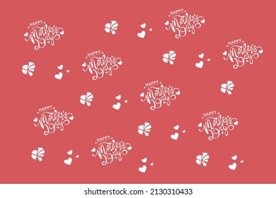 Vector illustration of joyous celebration of Happy Mother's Day, Mother's Day text pack arrangement