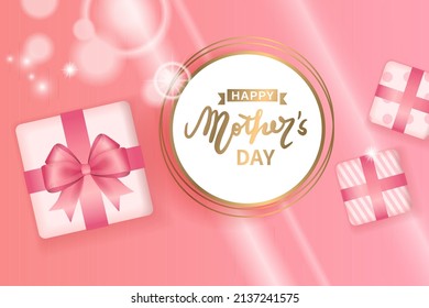 Vector illustration of joyous celebration of Happy Mother's Day