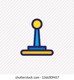 Vector illustration of joystick icon colored line. Beautiful joy element also can be used as game controller icon element.
