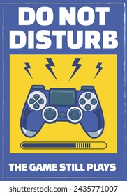 Vector Illustration of Joystick with Vintage Hand Drawing Style Available for Poster