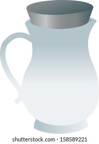 Vector illustration of a jug