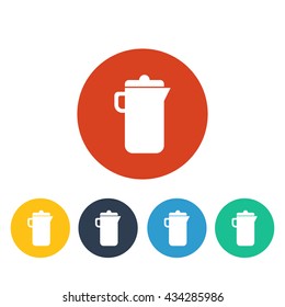 Vector illustration of jug icon