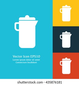 Vector illustration of jug icon