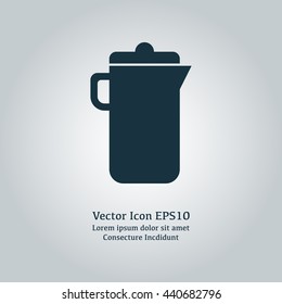 Vector illustration of jug icon