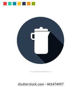 Vector illustration of jug icon