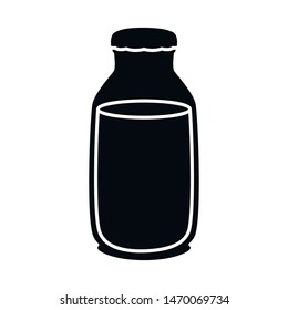 Vector illustration of jug and milk icon. Collection of jug and glass stock vector illustration.