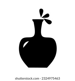 Vector illustration of jug with water splash