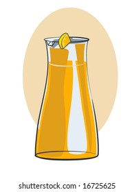 vector illustration of a juice container