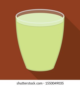 Vector illustration of juice and sugar symbol. Graphic of juice and cane Stock symbol for web.