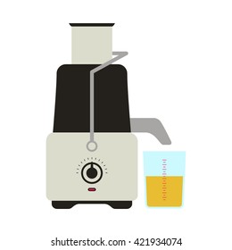 Vector illustration of juicer icon. Isolated on white background.