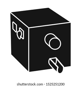Vector illustration of juicer and machine symbol. Web element of juicer and technology vector icon for stock.