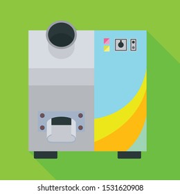 Vector illustration of juicer and machine symbol. Graphic of juicer and technology stock symbol for web.