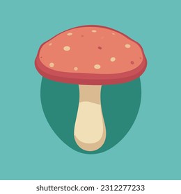 Vector illustration of juicy mushrooms