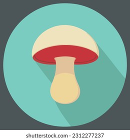 Vector illustration of juicy mushrooms