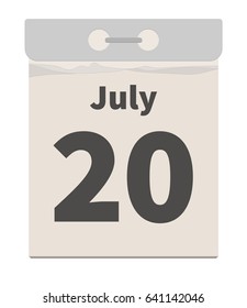 Vector illustration, July 20