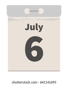 Vector illustration, July 6