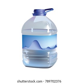 Vector illustration of a Jumbo Plastic Bottle. Fully re-sizable and editable vector. You can scale this image to any size without loss of resolution.