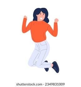 vector illustration of a jumping person