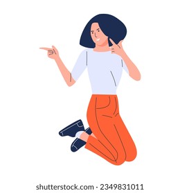 ilustración vectorial de una persona que salta